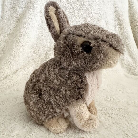 Wild Republic Cuddlekins Mini Brown Ran Bunny Rabbit 8” Plush Stuffed Animal Toy - Picture 1 of 5